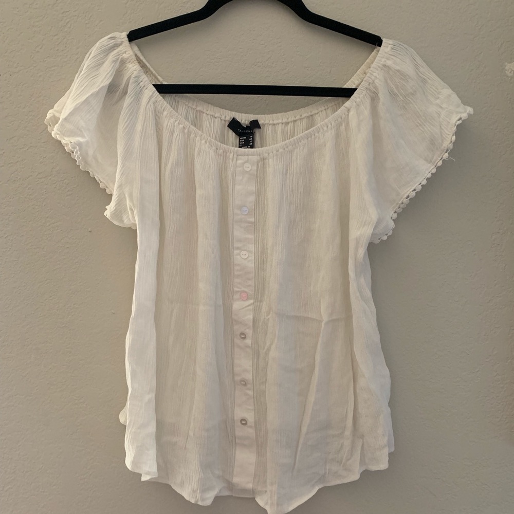 Summer fun off the shoulder blouse